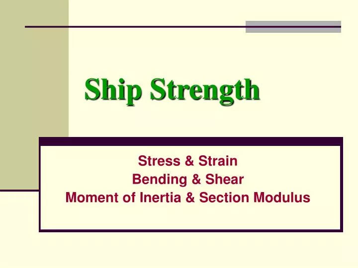 ship strength