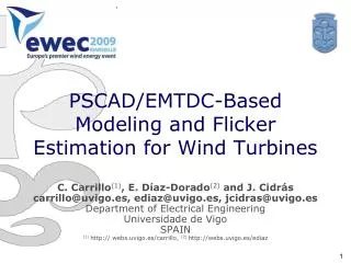PSCAD/EMTDC-Based Modeling and Flicker Estimation for Wind Turbines