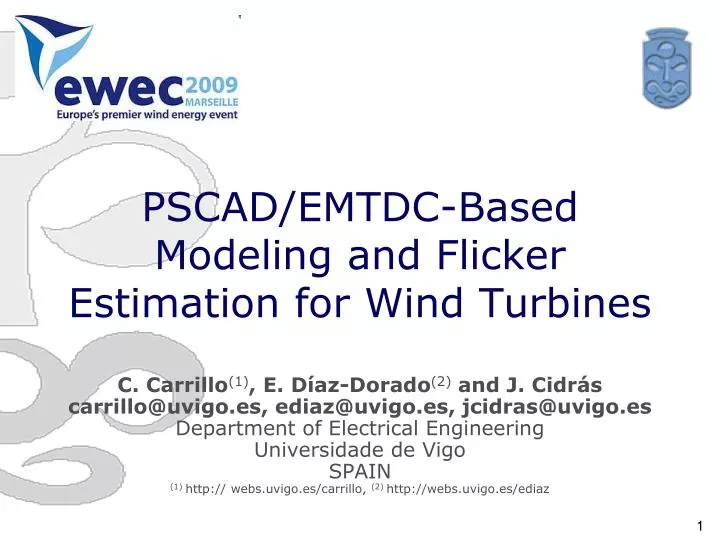 pscad emtdc based modeling and flicker estimation for wind turbines