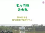 電力問題 面面觀 - slide 1