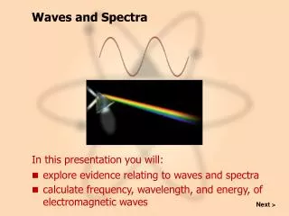 Waves and Spectra