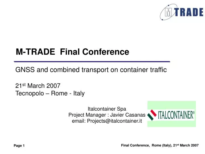 m trade final conference