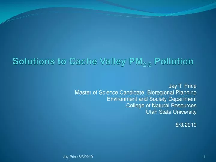 solutions to cache valley pm 2 5 pollution