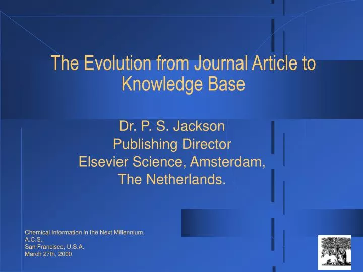 the evolution from journal article to knowledge base