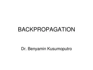 backpropagation