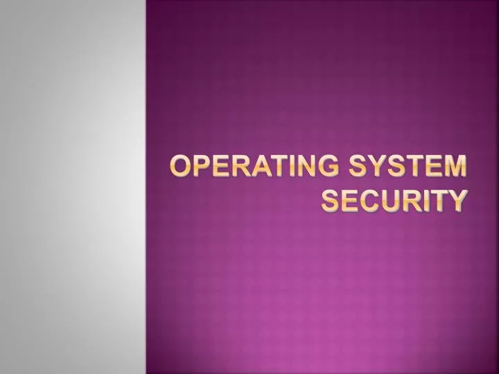 operating system security