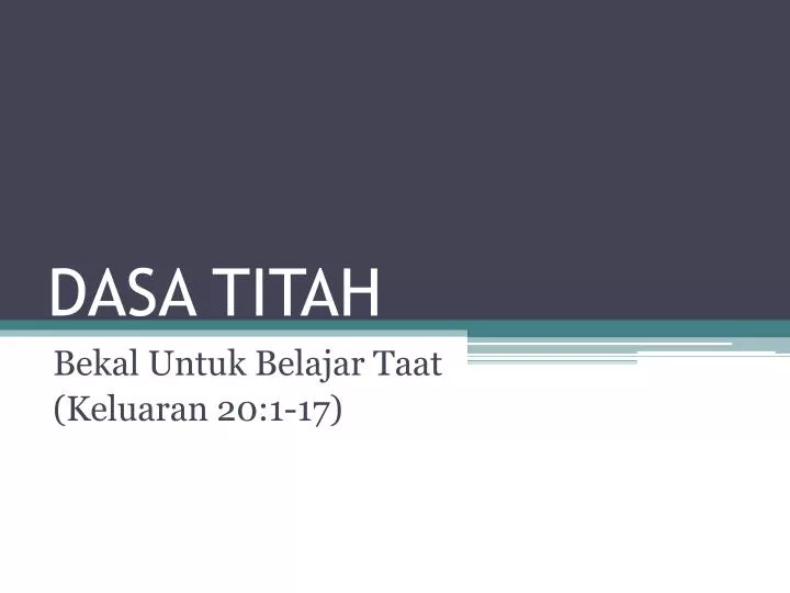 dasa titah