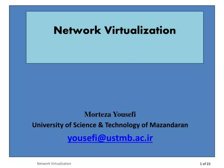 morteza yousefi university of science technology of mazandaran yousefi@ustmb ac ir