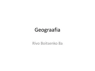 geograafia