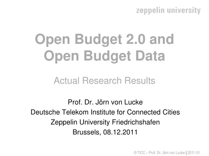 open budget 2 0 and open budget data actual research results