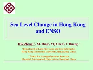 Sea Level Change in Hong Kong and ENSO