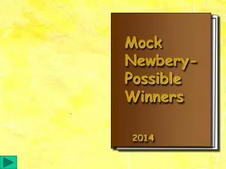 Mock Newbery- Possible Winners