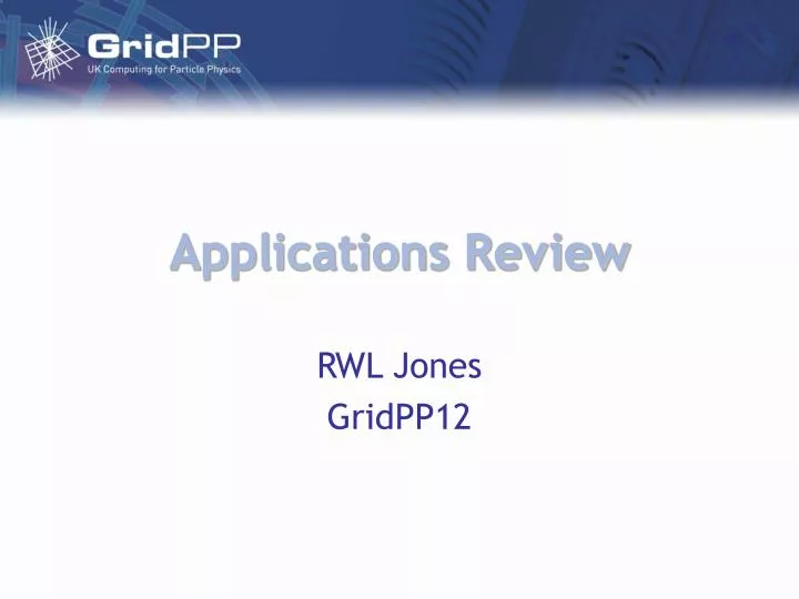 applications review