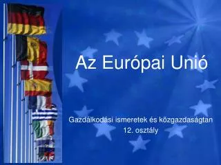 Az Európai Unió