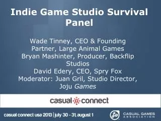 Indie Game Studio Survival Panel