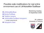 Real-Time Modifications for LArNoiseMonToolBase - slide 1