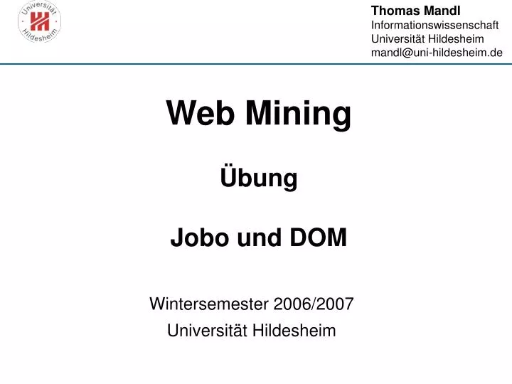 web mining bung jobo und dom