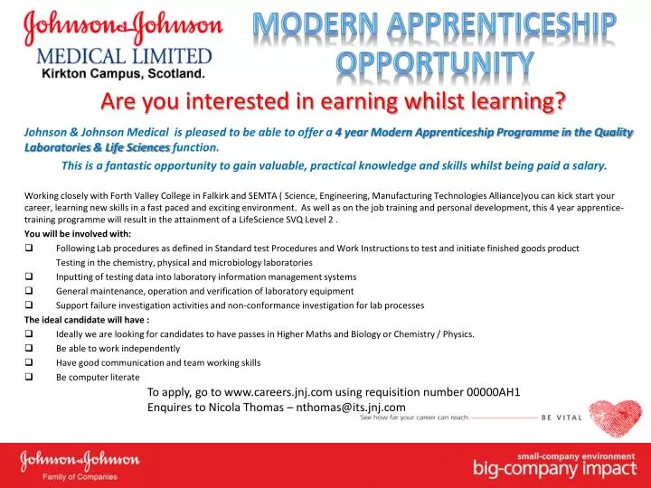 are you interested in earning whilst learning