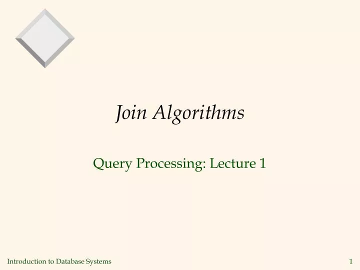 join algorithms