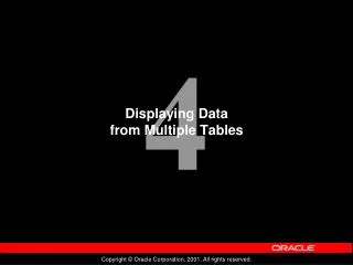 displaying data from multiple tables