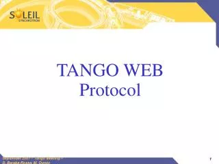 TANGO WEB Protocol