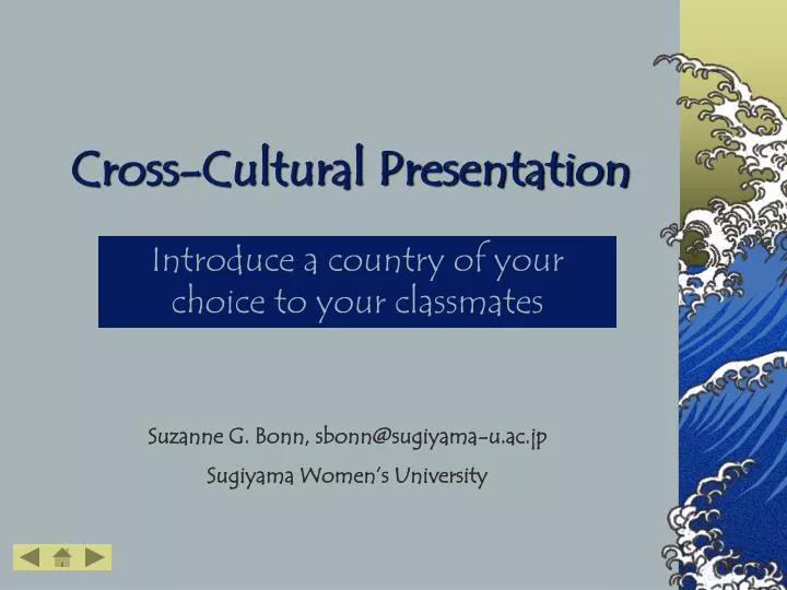 cross cultural presentation