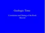 Geologic Time - slide 1