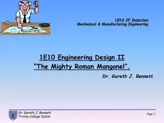1E10 JF Induction Mechanical &amp; Manufacturing Engineering