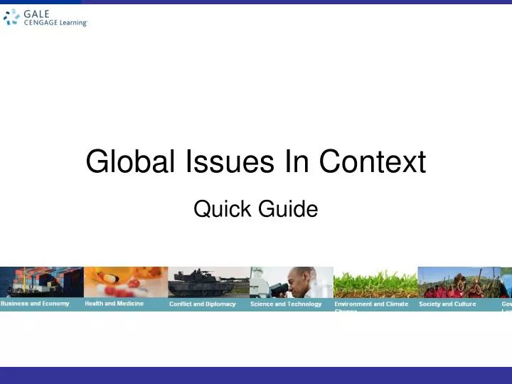 global issues in context