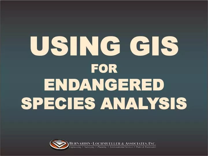 using gis for endangered species analysis