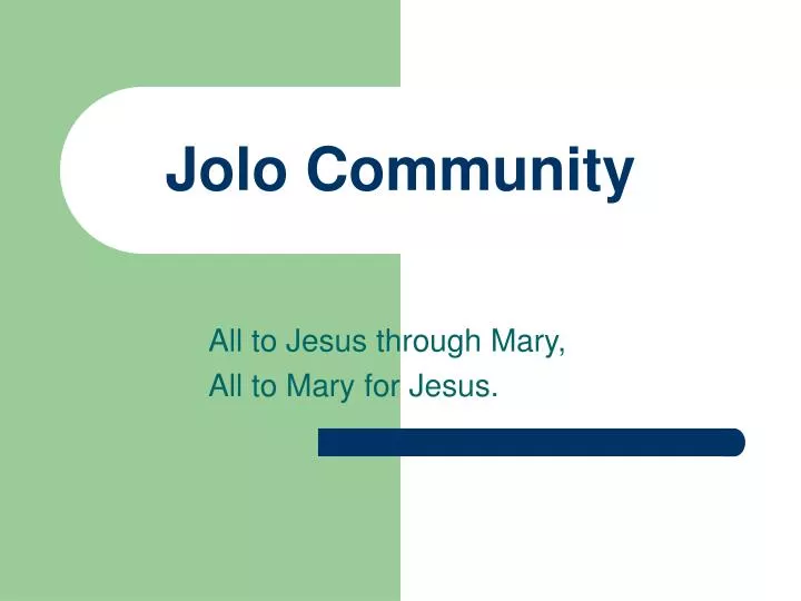 jolo community