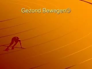 gezond bewegen