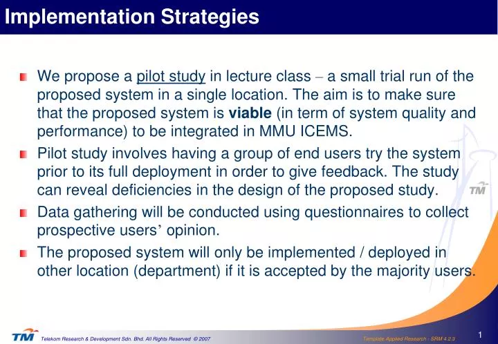 implementation strategies