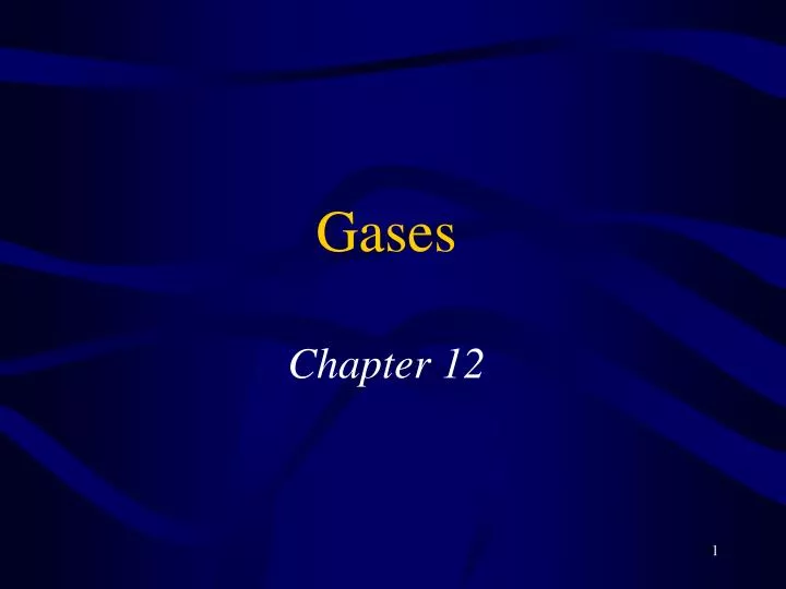 gases chapter 12