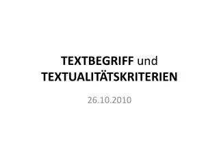textbegriff und textualit tskriterien