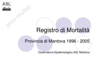 Registro di Mortalità