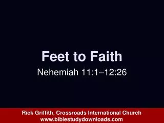 Feet to Faith