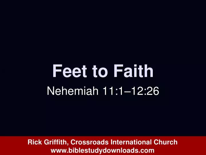 feet to faith