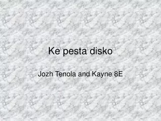 ke pesta disko
