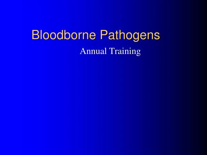 bloodborne pathogens