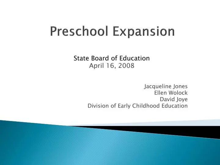 preschool expansion