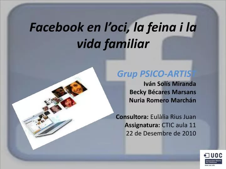 facebook en l oci la feina i la vida familiar