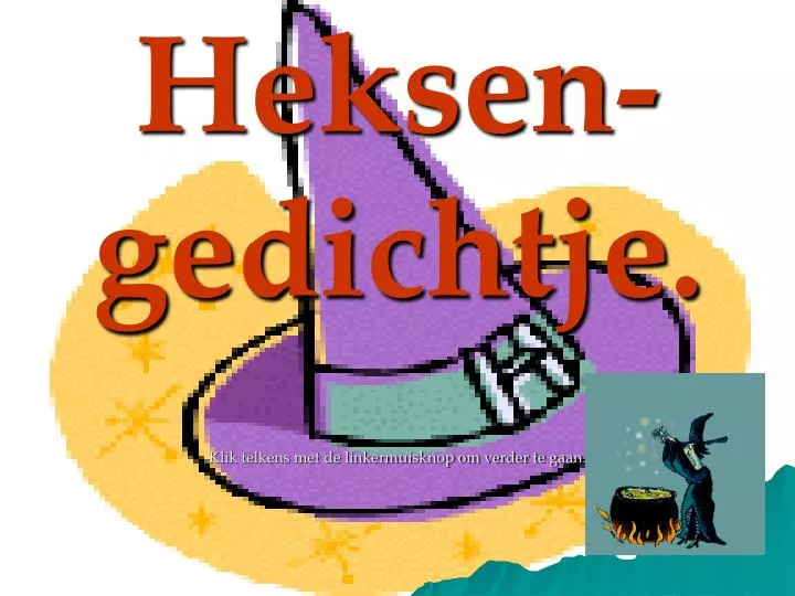 heksen gedichtje