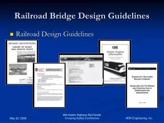 Railroad Design Guidelines