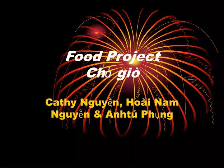 food project ch gi