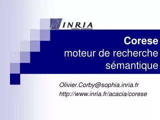 corese moteur de recherche s mantique