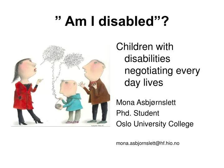 am i disabled