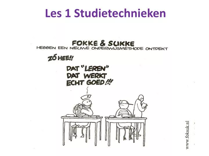 les 1 studietechnieken