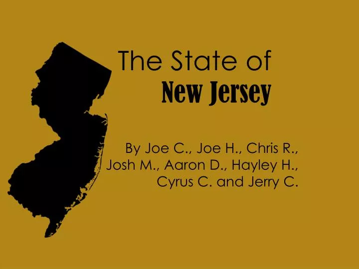 the state of new jersey