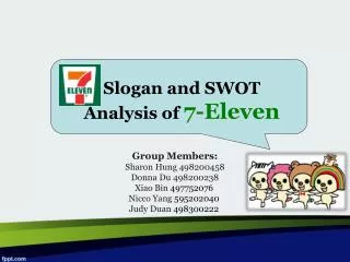 Slogan and SWOT Analysis of 7-Eleven